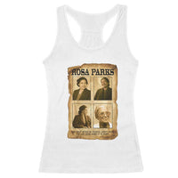 Vintage Rosa Parks Racerback Tank Top Courage And Justice Quote