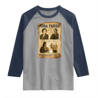 Vintage Rosa Parks Raglan Shirt Courage And Justice Quote