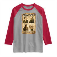Vintage Rosa Parks Raglan Shirt Courage And Justice Quote