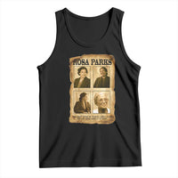 Vintage Rosa Parks Tank Top Courage And Justice Quote