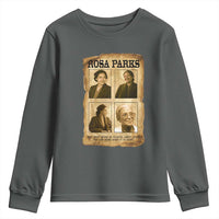 Vintage Rosa Parks Youth Sweatshirt Courage And Justice Quote
