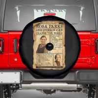 Vintage Newspaper Rosa Parks Spare Tire Cover One Person Can Change The World Quote