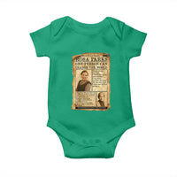 Vintage Newspaper Rosa Parks Baby Onesie One Person Can Change The World Quote