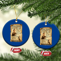 Vintage Newspaper Rosa Parks Ceramic Ornament One Person Can Change The World Quote