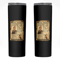 Vintage Newspaper Rosa Parks Skinny Tumbler One Person Can Change The World Quote