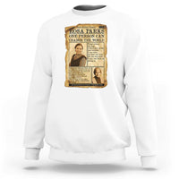 Vintage Newspaper Rosa Parks Sweatshirt One Person Can Change The World Quote