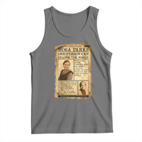 Vintage Newspaper Rosa Parks Tank Top One Person Can Change The World Quote