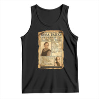 Vintage Newspaper Rosa Parks Tank Top One Person Can Change The World Quote