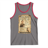 Vintage Newspaper Rosa Parks Tank Top One Person Can Change The World Quote