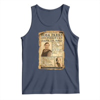 Vintage Newspaper Rosa Parks Tank Top One Person Can Change The World Quote