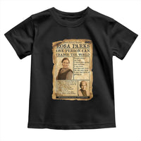 Vintage Newspaper Rosa Parks Toddler T Shirt One Person Can Change The World Quote