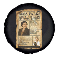 Vintage Newspaper Rosa Parks Spare Tire Cover Civil Rights Hero