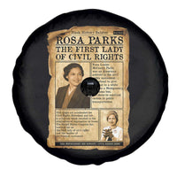 Vintage Newspaper Rosa Parks Spare Tire Cover Civil Rights Hero