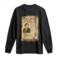 Vintage Newspaper Rosa Parks Long Sleeve Shirt Civil Rights Hero