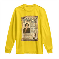 Vintage Newspaper Rosa Parks Long Sleeve Shirt Civil Rights Hero