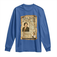 Vintage Newspaper Rosa Parks Long Sleeve Shirt Civil Rights Hero