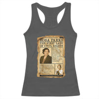 Vintage Newspaper Rosa Parks Racerback Tank Top Civil Rights Hero