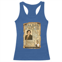 Vintage Newspaper Rosa Parks Racerback Tank Top Civil Rights Hero