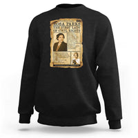 Vintage Newspaper Rosa Parks Sweatshirt Civil Rights Hero
