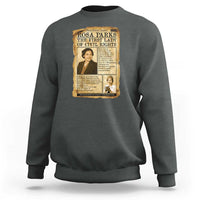 Vintage Newspaper Rosa Parks Sweatshirt Civil Rights Hero