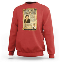 Vintage Newspaper Rosa Parks Sweatshirt Civil Rights Hero