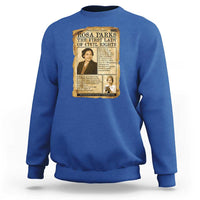 Vintage Newspaper Rosa Parks Sweatshirt Civil Rights Hero