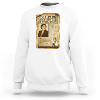Vintage Newspaper Rosa Parks Sweatshirt Civil Rights Hero