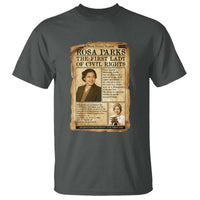 Vintage Newspaper Rosa Parks T Shirt Civil Rights Hero