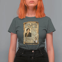 Vintage Newspaper Rosa Parks T Shirt For Women Civil Rights Hero