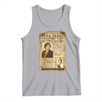 Vintage Newspaper Rosa Parks Tank Top Civil Rights Hero
