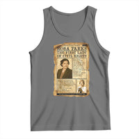 Vintage Newspaper Rosa Parks Tank Top Civil Rights Hero