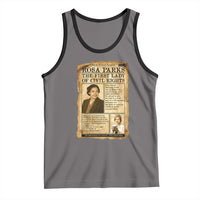 Vintage Newspaper Rosa Parks Tank Top Civil Rights Hero