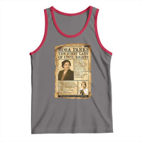 Vintage Newspaper Rosa Parks Tank Top Civil Rights Hero