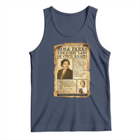 Vintage Newspaper Rosa Parks Tank Top Civil Rights Hero