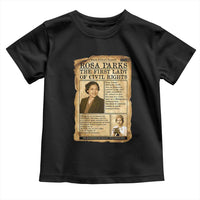 Vintage Newspaper Rosa Parks Toddler T Shirt Civil Rights Hero
