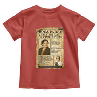 Vintage Newspaper Rosa Parks Toddler T Shirt Civil Rights Hero