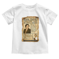 Vintage Newspaper Rosa Parks Toddler T Shirt Civil Rights Hero