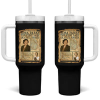 Vintage Newspaper Rosa Parks Tumbler With Handle Civil Rights Hero