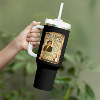 Vintage Newspaper Rosa Parks Tumbler With Handle Civil Rights Hero