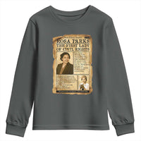 Vintage Newspaper Rosa Parks Youth Sweatshirt Civil Rights Hero