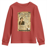Vintage Newspaper Rosa Parks Youth Sweatshirt Civil Rights Hero