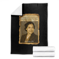 Vintage Rosa Parks Throw Blanket First Lady Of Civil Rights