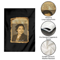 Vintage Rosa Parks Garden Flag First Lady Of Civil Rights