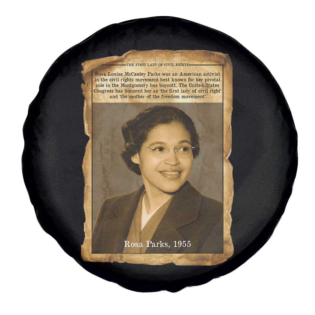 Vintage Rosa Parks Spare Tire Cover First Lady Of Civil Rights