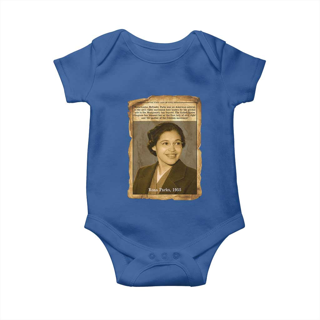 Vintage Rosa Parks Baby Onesie First Lady Of Civil Rights