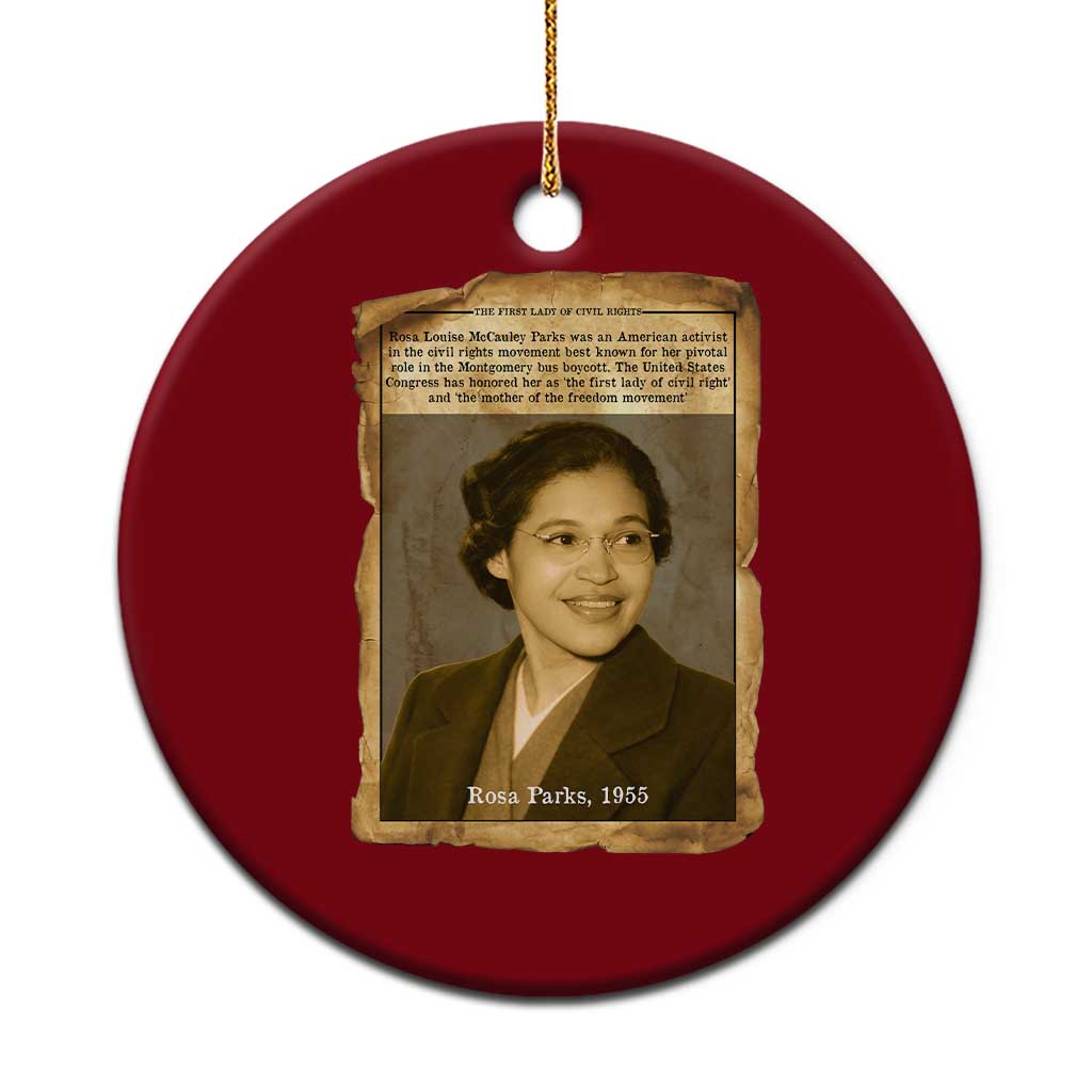 Vintage Rosa Parks Ceramic Ornament First Lady Of Civil Rights