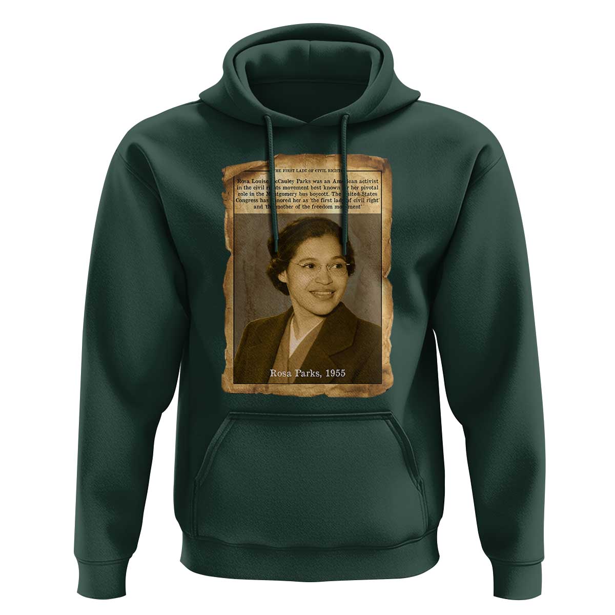 Vintage Rosa Parks Hoodie First Lady Of Civil Rights