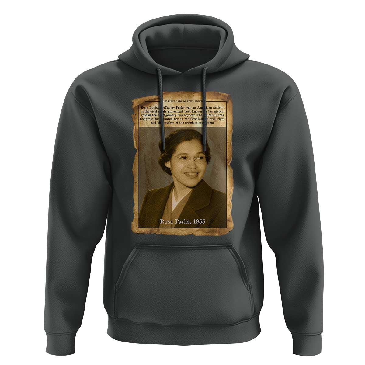 Vintage Rosa Parks Hoodie First Lady Of Civil Rights
