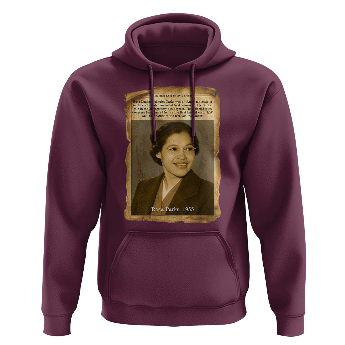 Vintage Rosa Parks Hoodie First Lady Of Civil Rights