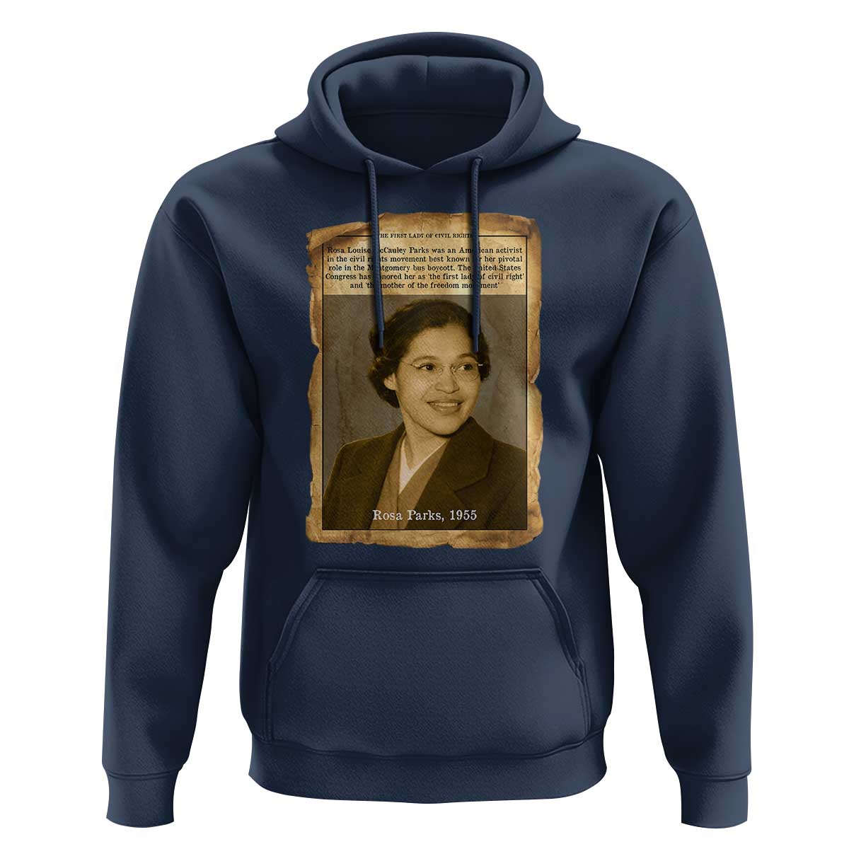 Vintage Rosa Parks Hoodie First Lady Of Civil Rights